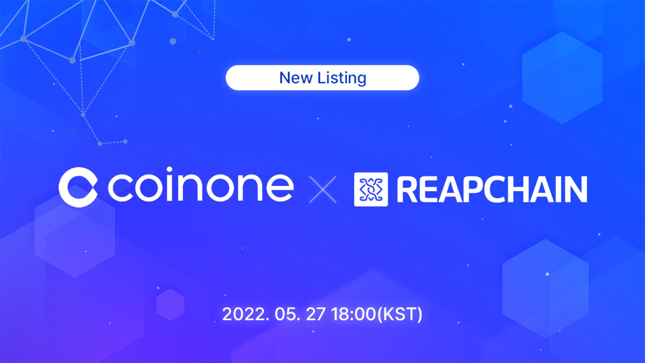 ReapChain, newly listed on the domestic virtual asset exchange Coinone